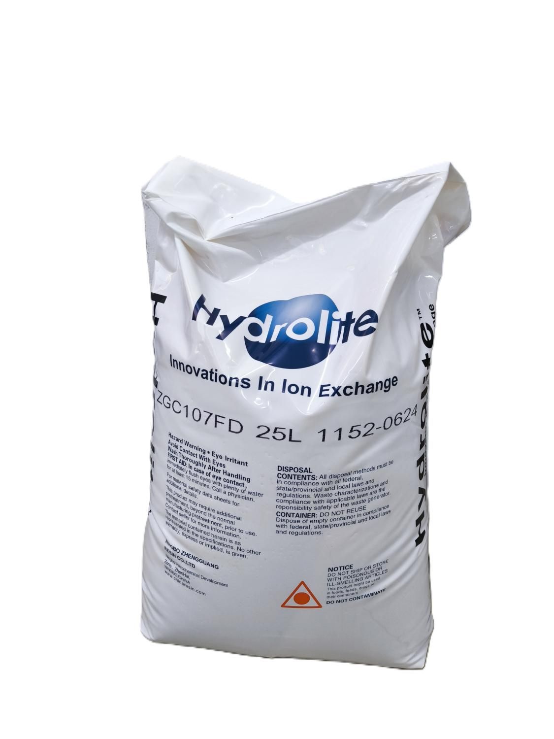 наполнитель для фильтров-умягчителей катионит hydrolite zgc107fd 1л zzizgc107fd