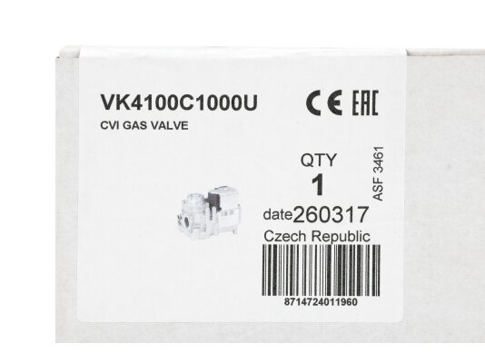 газовый электромагнитный клапан resideo vk4100c 1000