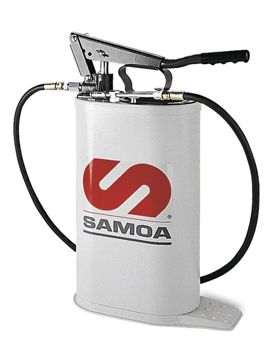 насос с овальной емкостью для смазки 16 л с регулировкой 150000 samoa