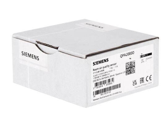 комнатный датчик углекислого газа siemens qpa2080d