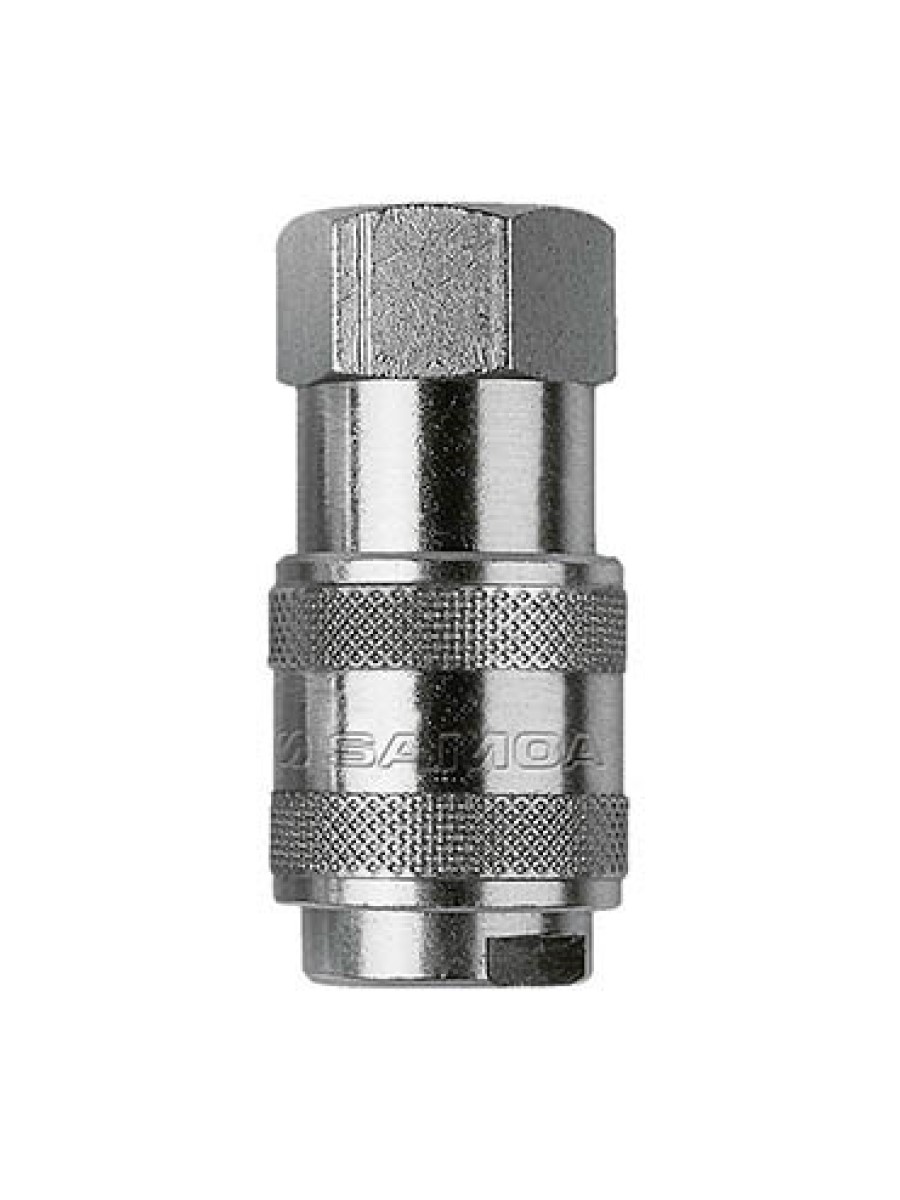 автомат. быстроразъемная муфта 1/4", резьба 1/4" bsp (f) 253114 samoa
