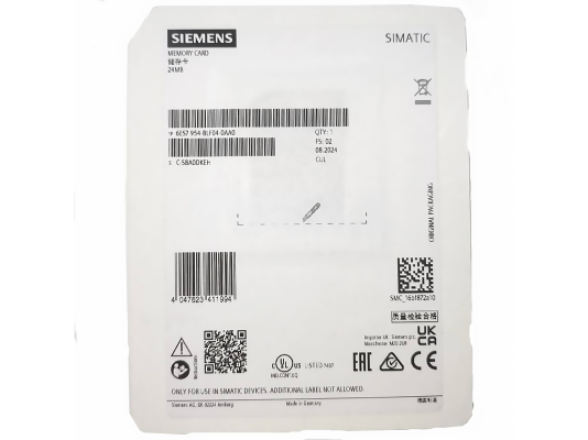 Карта памяти Siemens Simatic, 6ES7954-8LF04-0AA0