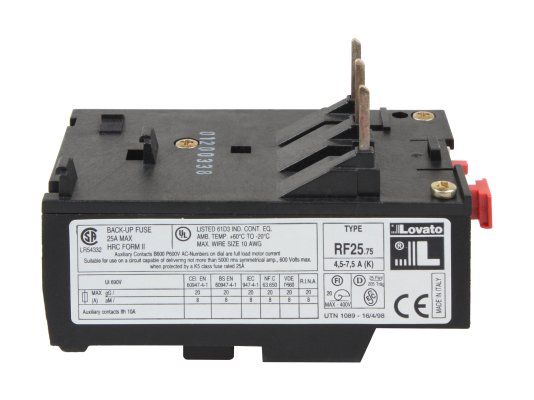 тепловое реле elco rf25 75 (4,5 - 7,5 a) 65323107