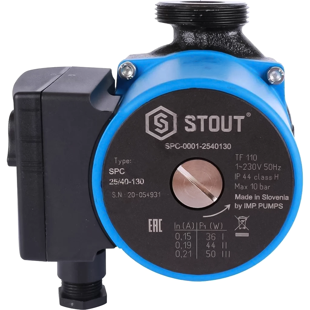 насос циркуляционный 25/40-180, stout spc-0001-2540180