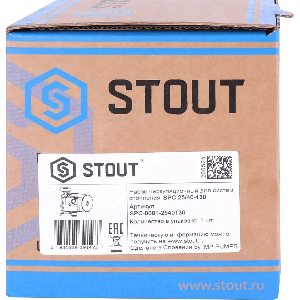 насос циркуляционный 25/40-180, stout spc-0001-2540180